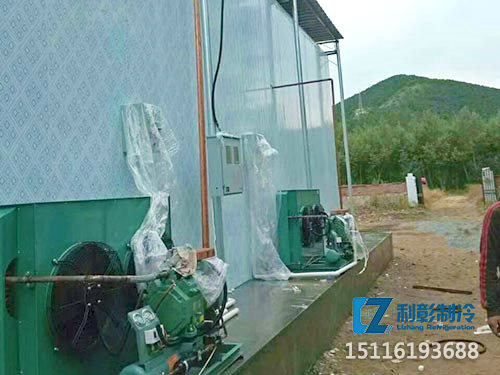 冷庫安裝機(jī)組現(xiàn)場(chǎng)